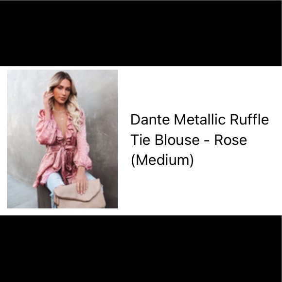 VICI rose and gold long sleeve top - Picture 2 of 10